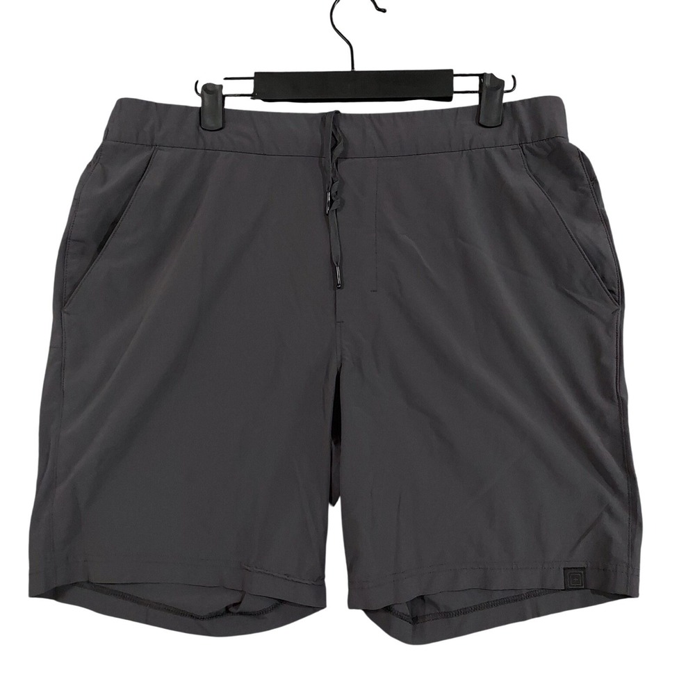 5.11 Tactical Shorts Mens Medium Gray‎ Microfiber Sweat Drawstring Athletic Gym